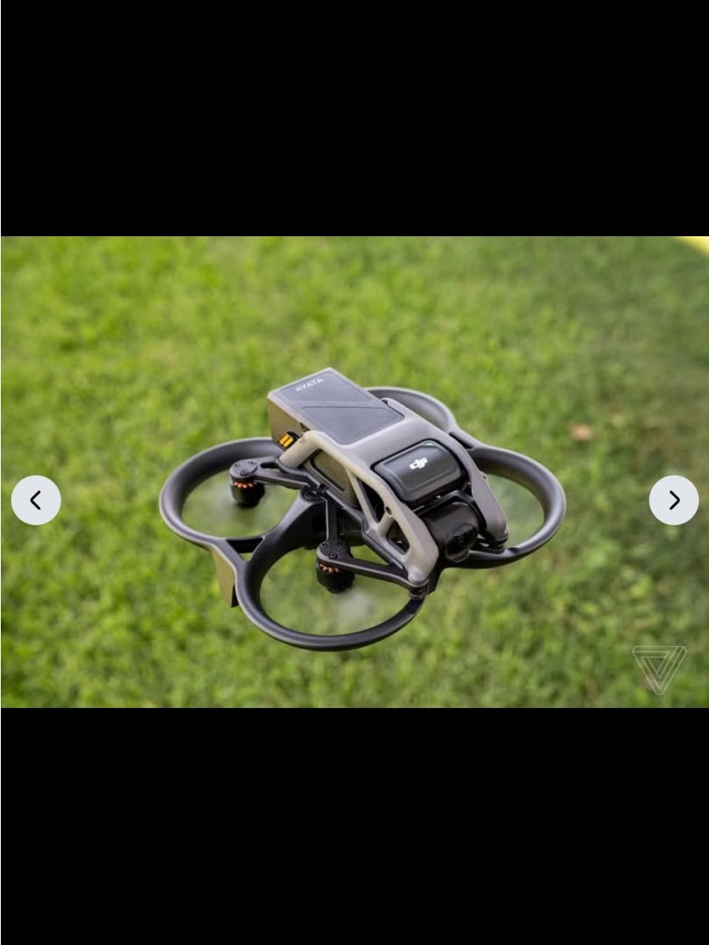 DJI FPV Pocket Drone in Gray and Black with Prop Guards